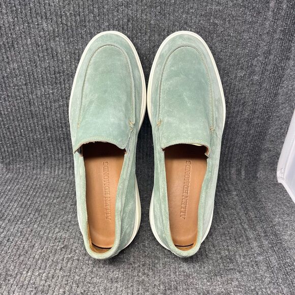Allen Edmonds Hayes Slip-On Loafer Sage Green Suede Casual Shoes Mens 13 D - Picture 7 of 10